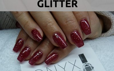 Red Gold Glitter